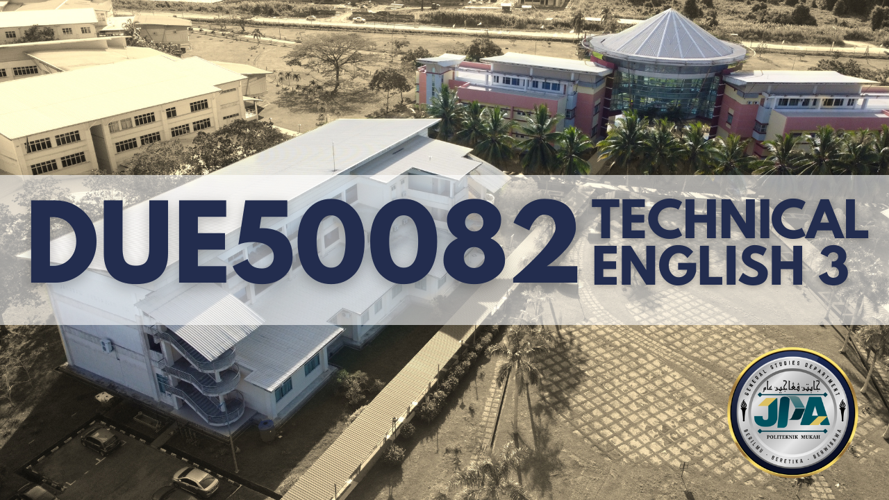 DUE50082 TECHNICAL ENGLISH 3